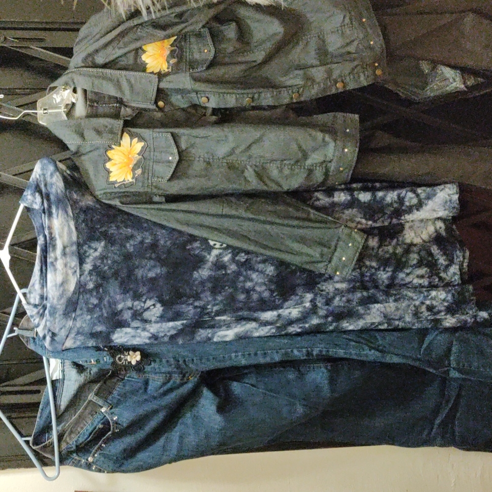 Jeans faux jean outfit skirt